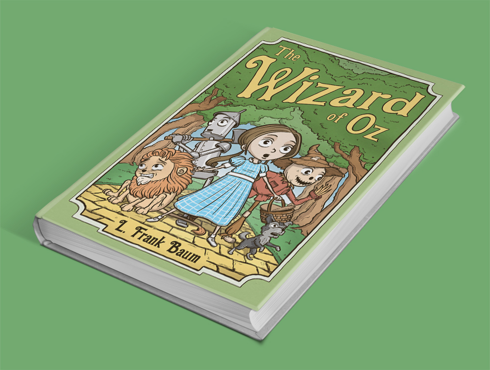 Wizard of Oz book mockup