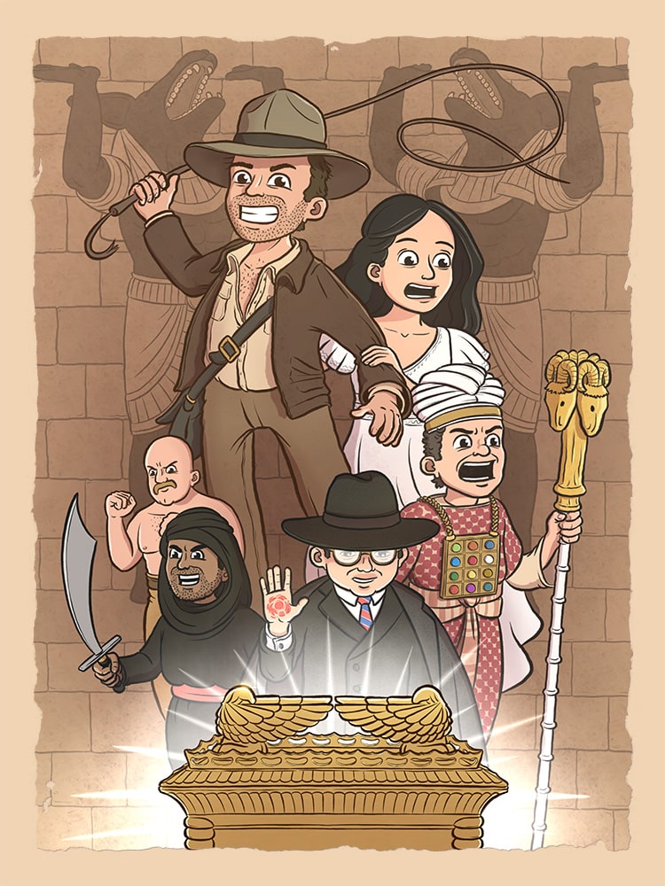 Poster for "Raiders of the Lost Ark" in my style.